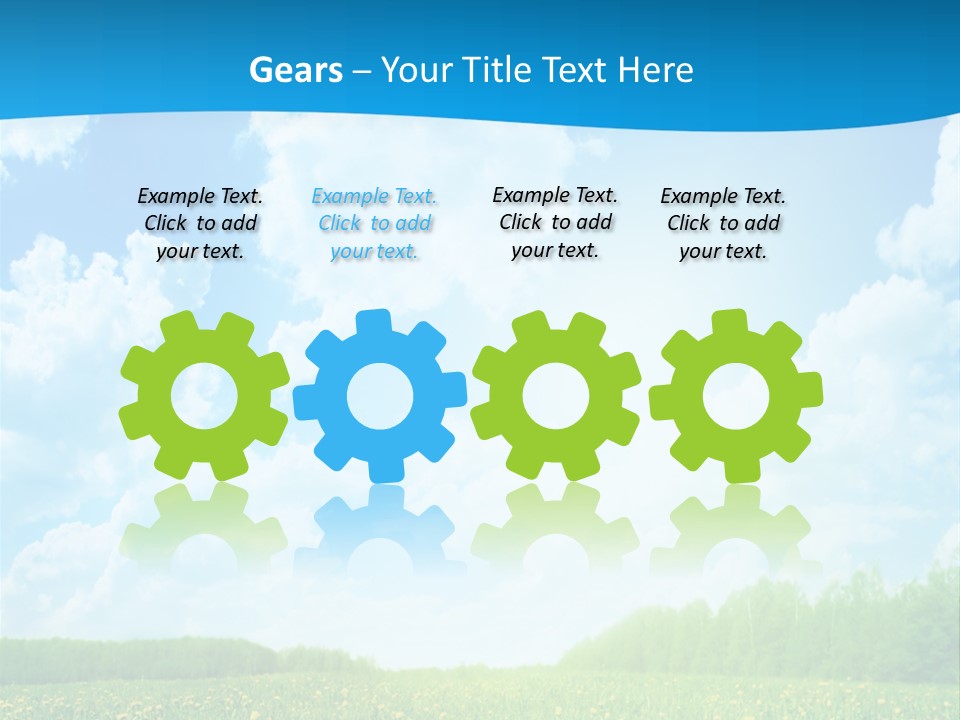 Sunlight Lush Pasture PowerPoint Template