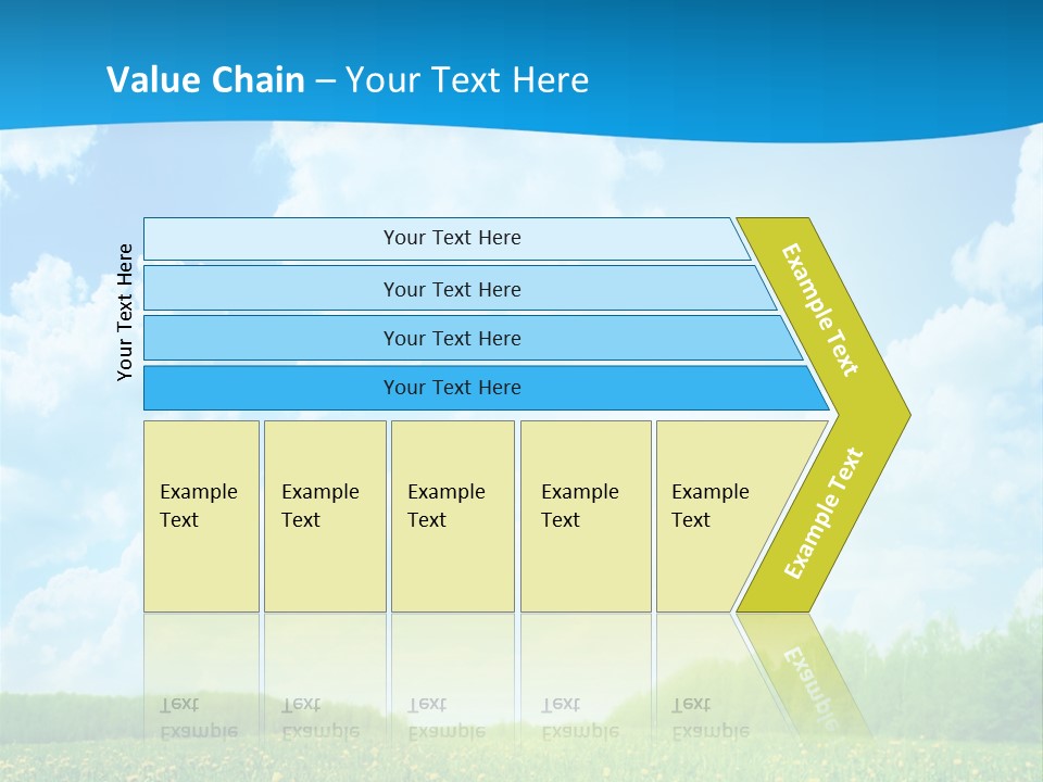 Sunlight Lush Pasture PowerPoint Template