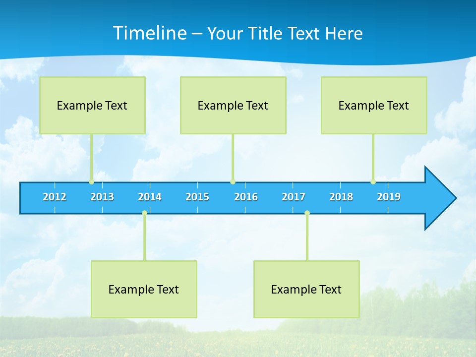Sunlight Lush Pasture PowerPoint Template