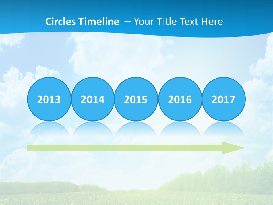 Sunlight Lush Pasture PowerPoint Template