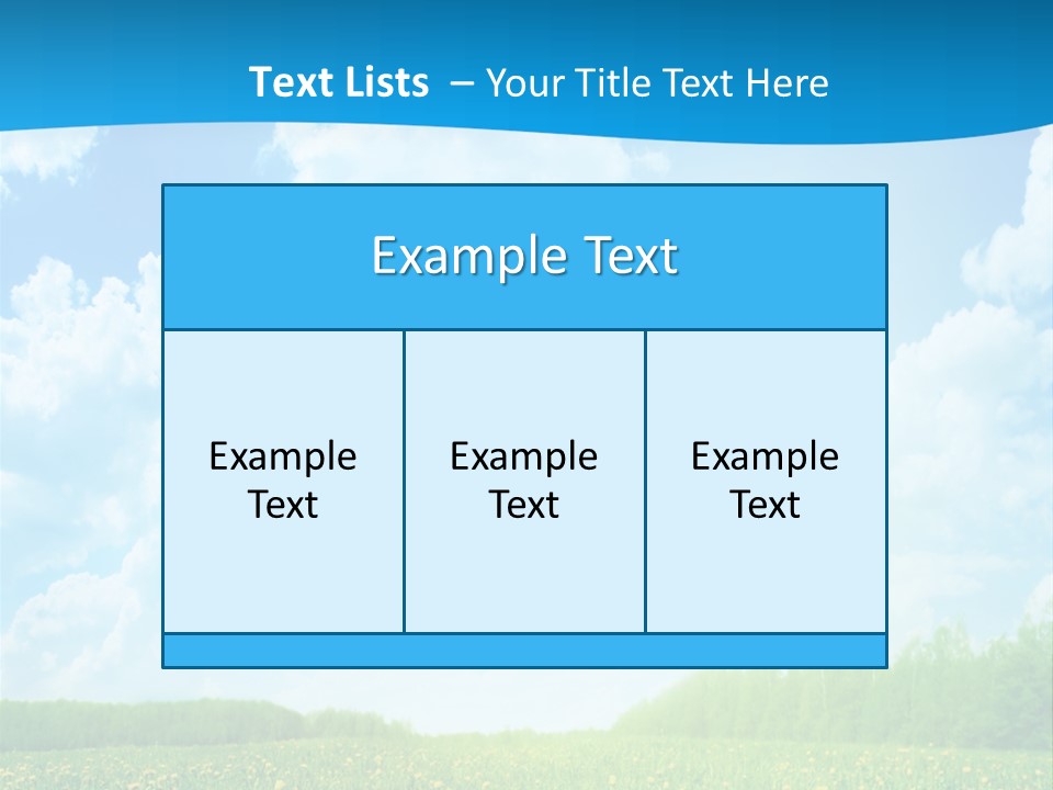 Sunlight Lush Pasture PowerPoint Template
