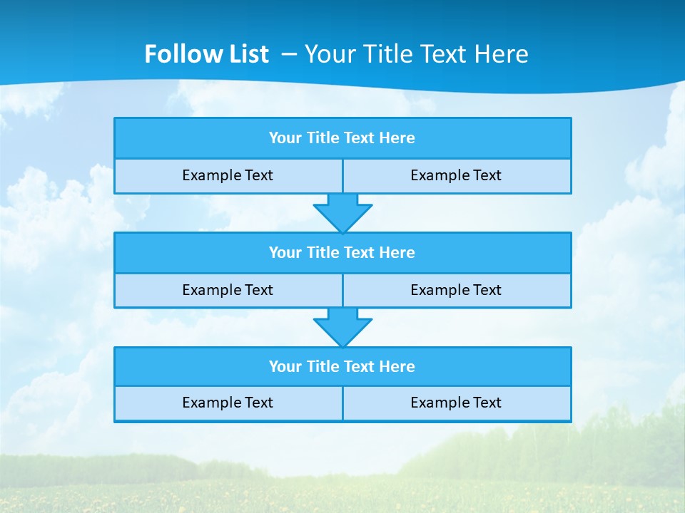 Sunlight Lush Pasture PowerPoint Template