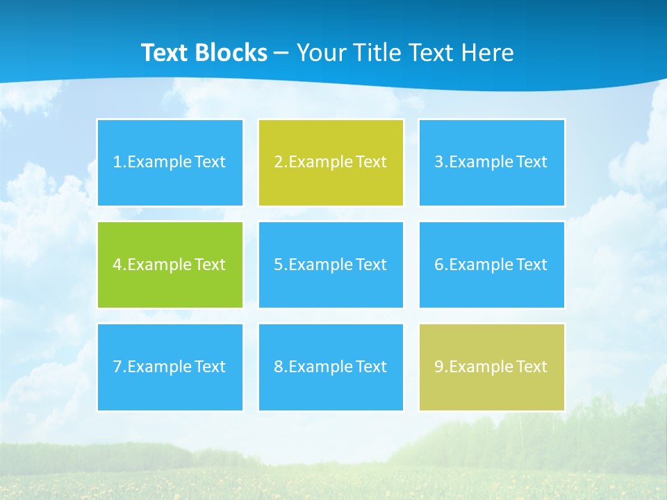 Sunlight Lush Pasture PowerPoint Template