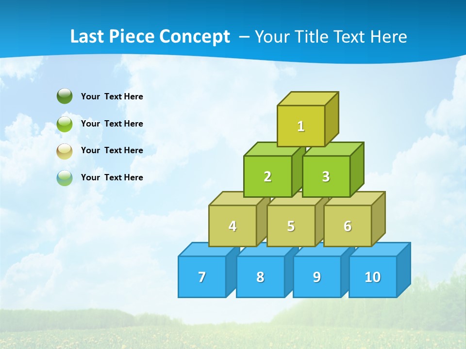 Sunlight Lush Pasture PowerPoint Template