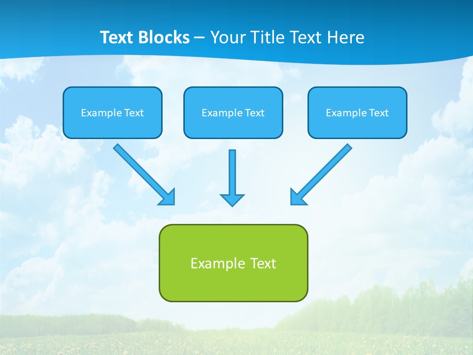 Sunlight Lush Pasture PowerPoint Template