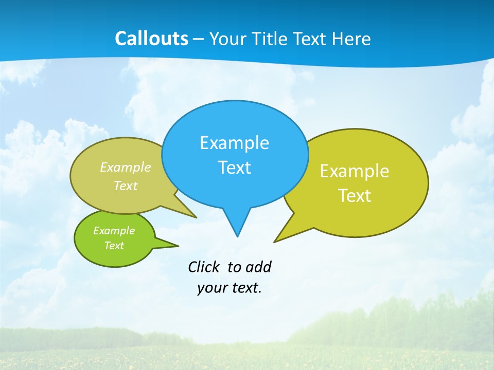 Sunlight Lush Pasture PowerPoint Template