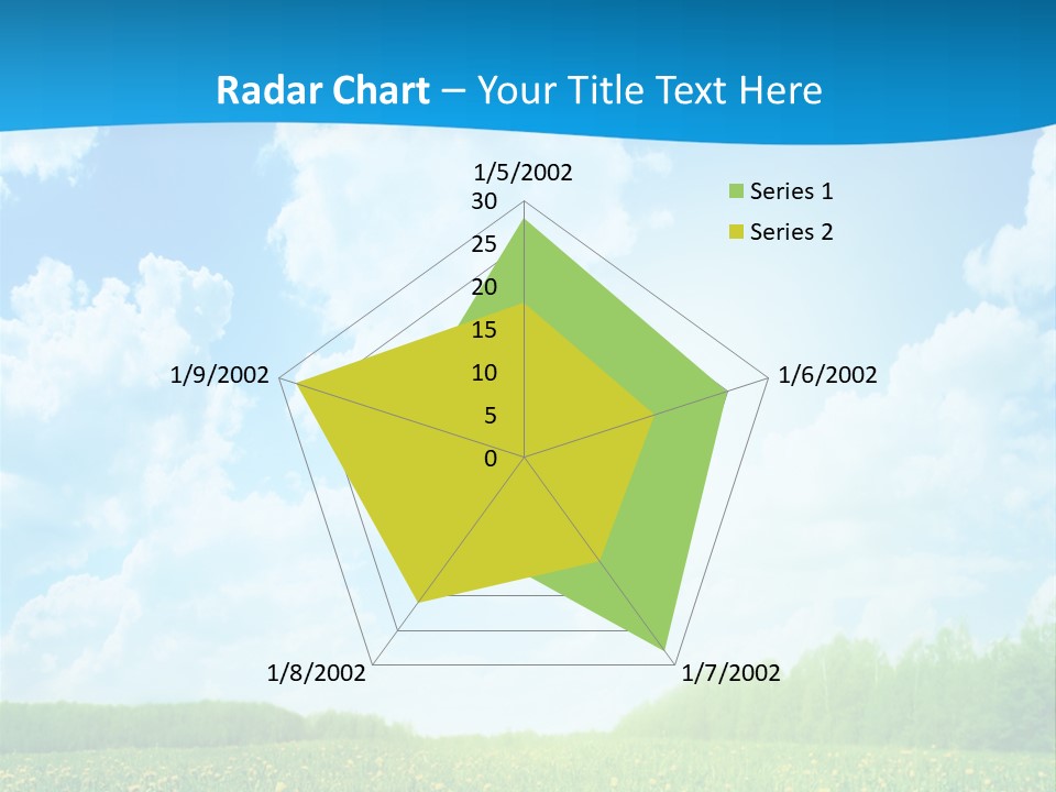 Sunlight Lush Pasture PowerPoint Template