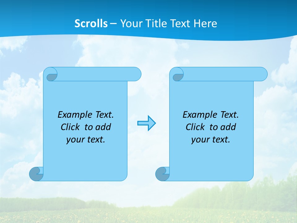 Sunlight Lush Pasture PowerPoint Template