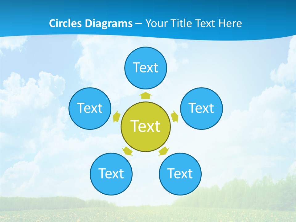 Sunlight Lush Pasture PowerPoint Template