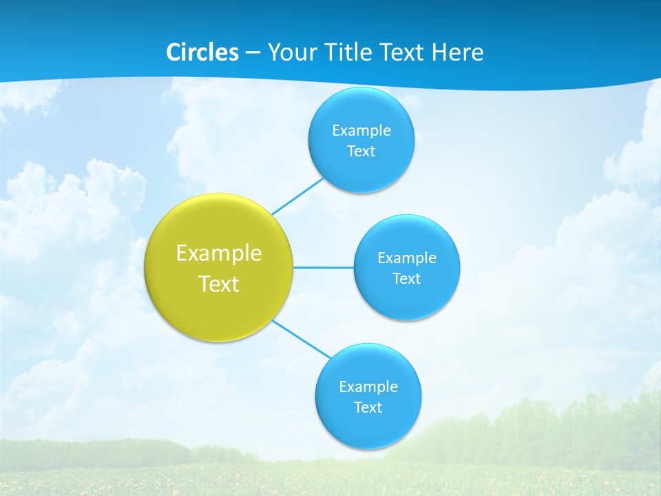 Sunlight Lush Pasture PowerPoint Template