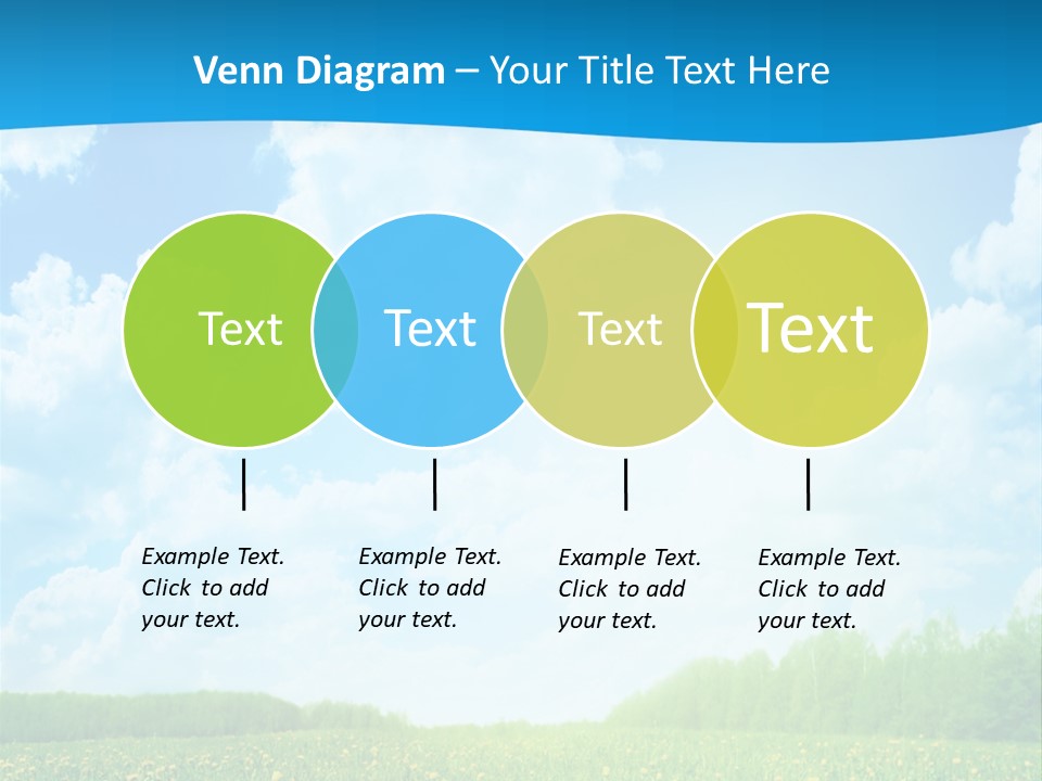 Sunlight Lush Pasture PowerPoint Template