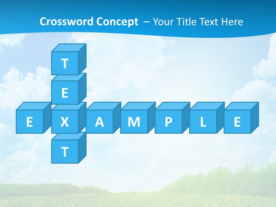 Sunlight Lush Pasture PowerPoint Template