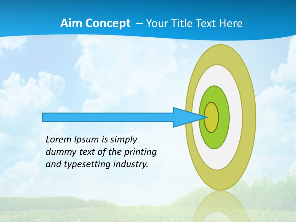 Sunlight Lush Pasture PowerPoint Template