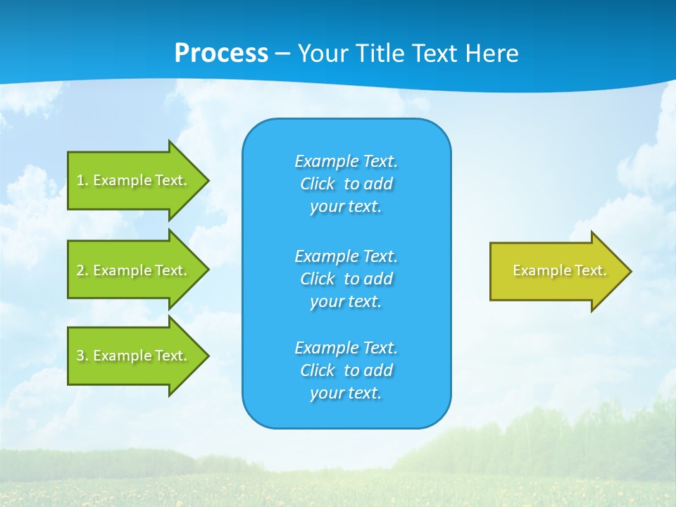Sunlight Lush Pasture PowerPoint Template