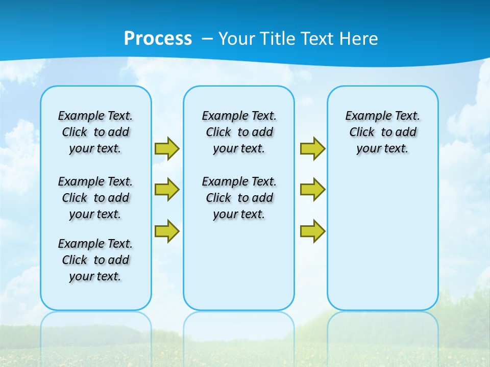 Sunlight Lush Pasture PowerPoint Template