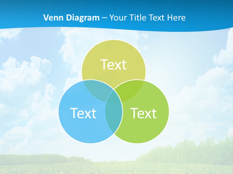 Sunlight Lush Pasture PowerPoint Template
