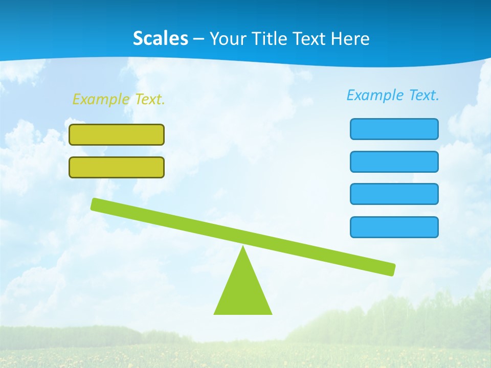 Sunlight Lush Pasture PowerPoint Template