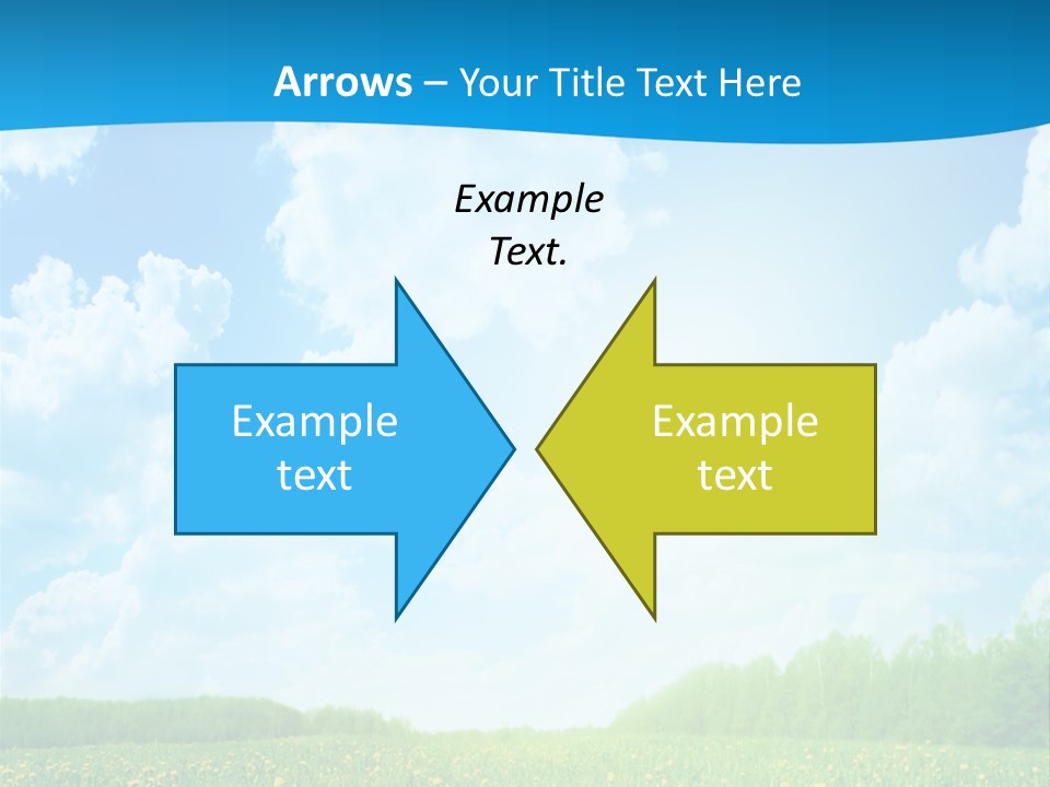 Sunlight Lush Pasture PowerPoint Template