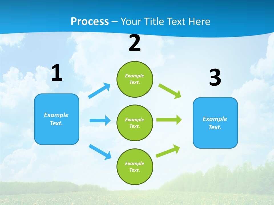 Sunlight Lush Pasture PowerPoint Template