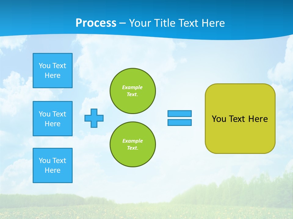 Sunlight Lush Pasture PowerPoint Template