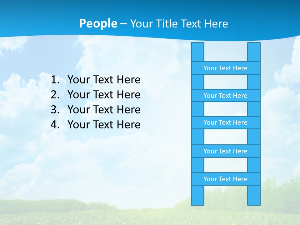 Sunlight Lush Pasture PowerPoint Template