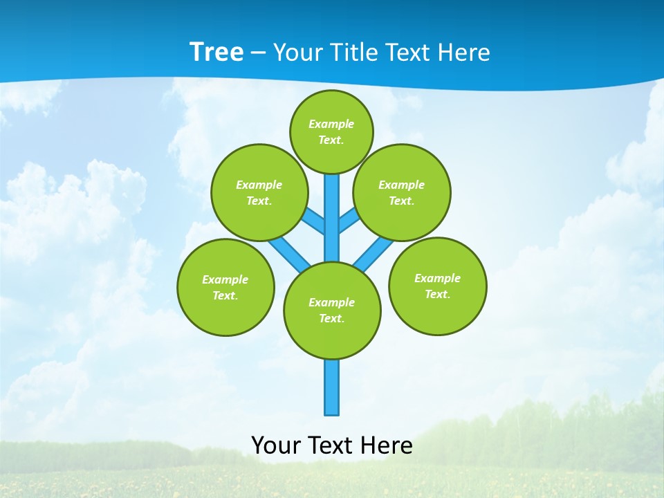 Sunlight Lush Pasture PowerPoint Template