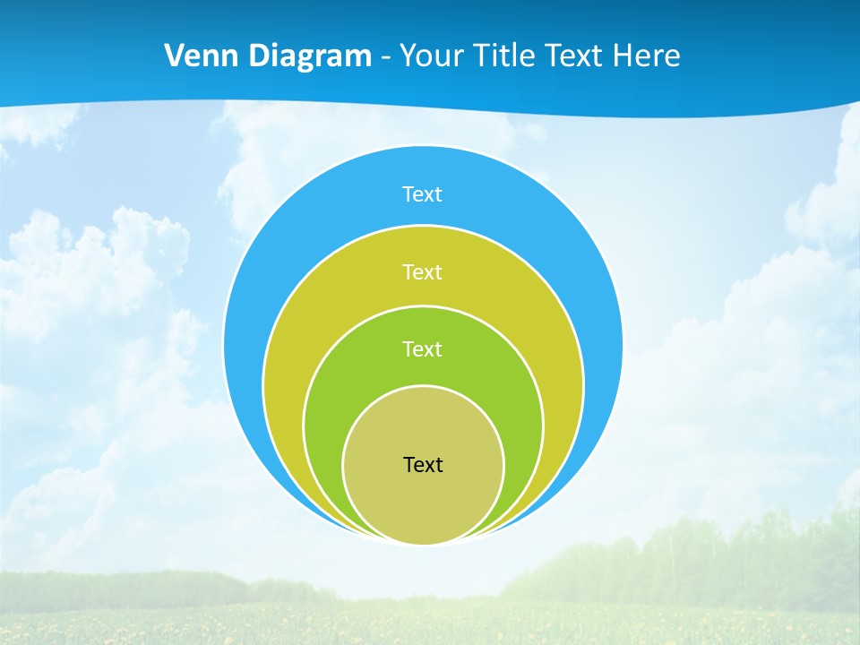 Sunlight Lush Pasture PowerPoint Template