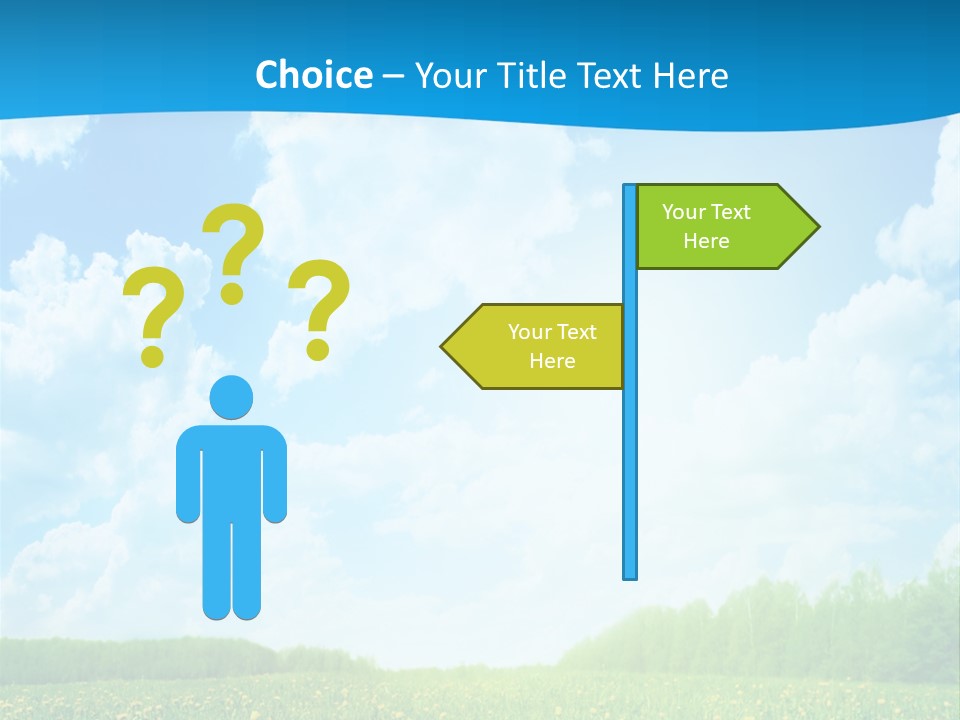 Sunlight Lush Pasture PowerPoint Template