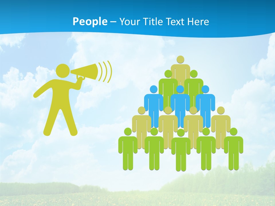 Sunlight Lush Pasture PowerPoint Template