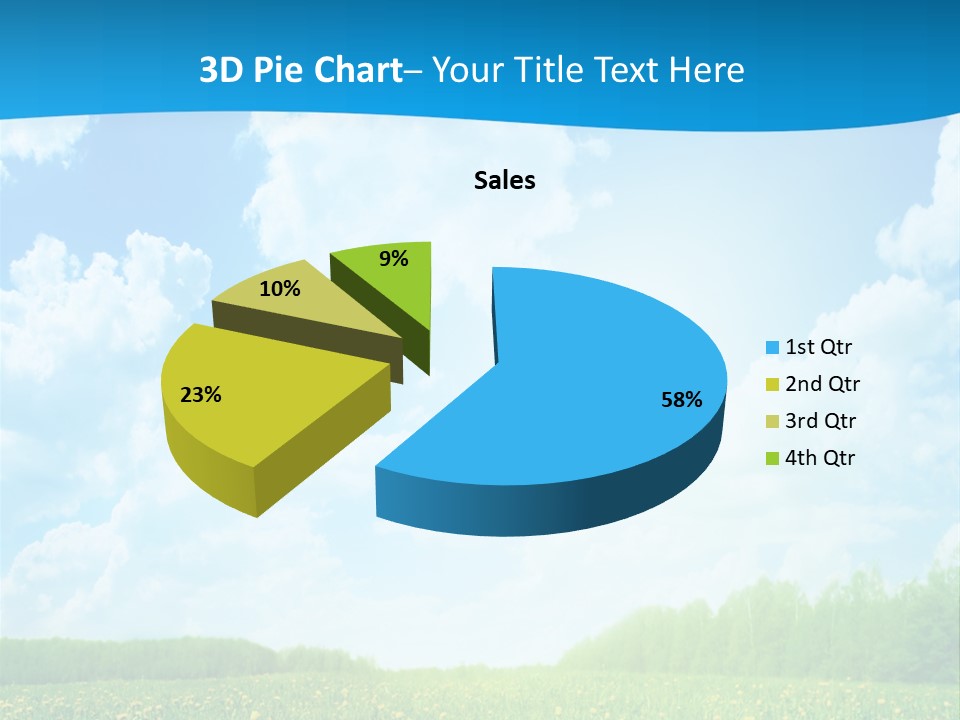 Sunlight Lush Pasture PowerPoint Template