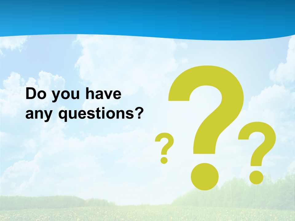 Sunlight Lush Pasture PowerPoint Template