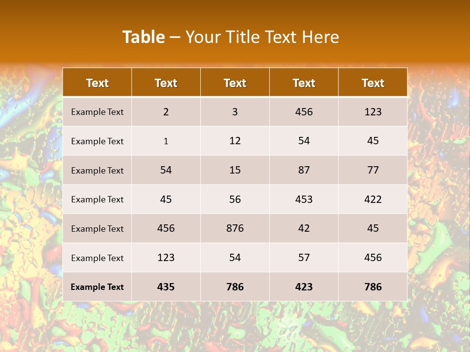 Freshness Backdrop Abstract PowerPoint Template