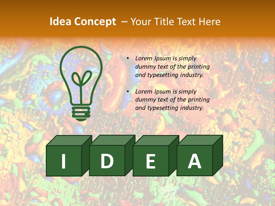 Freshness Backdrop Abstract PowerPoint Template