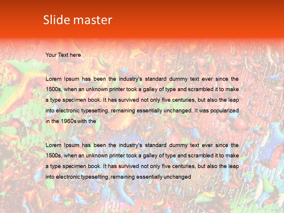 Image Liquid Beauty PowerPoint Template