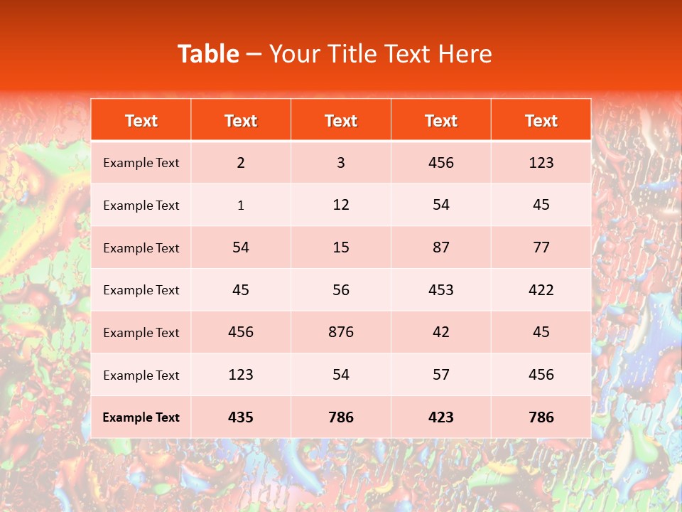 Image Liquid Beauty PowerPoint Template