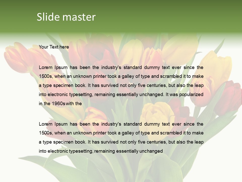Bunch Fresh Spring PowerPoint Template