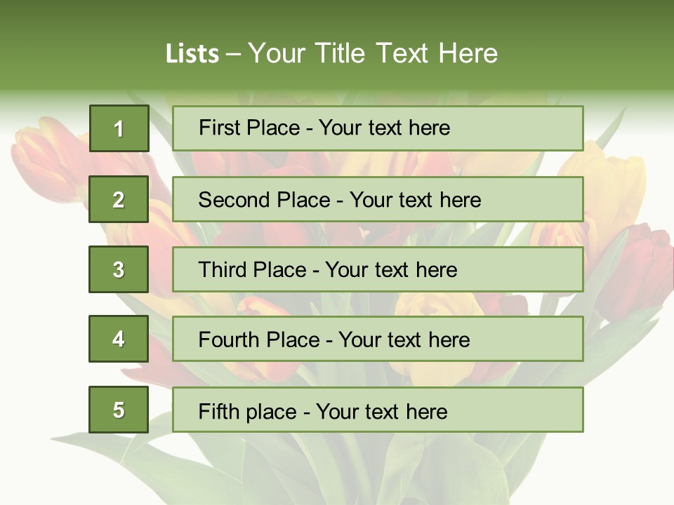 Bunch Fresh Spring PowerPoint Template