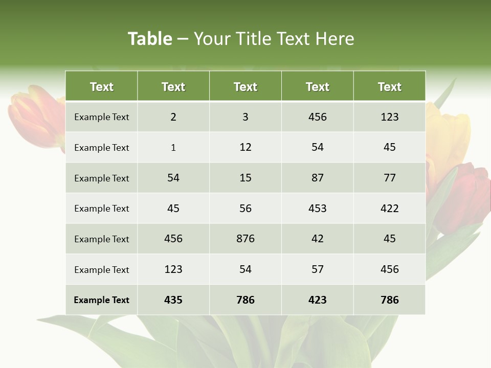 Bunch Fresh Spring PowerPoint Template