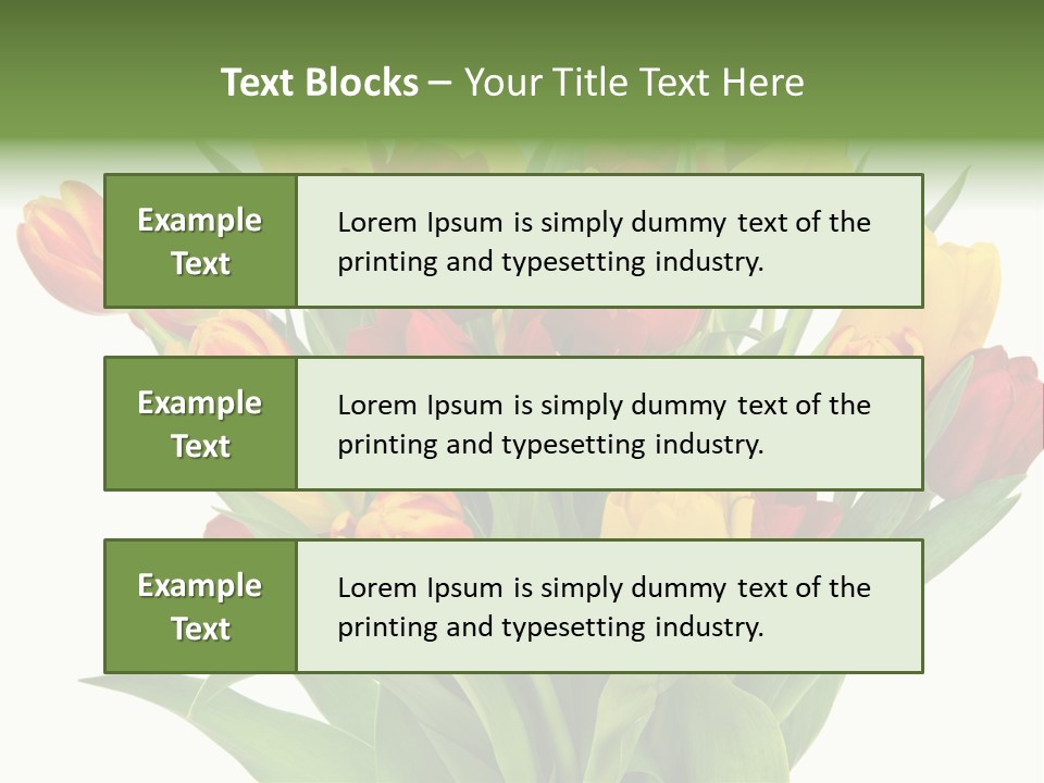 Bunch Fresh Spring PowerPoint Template