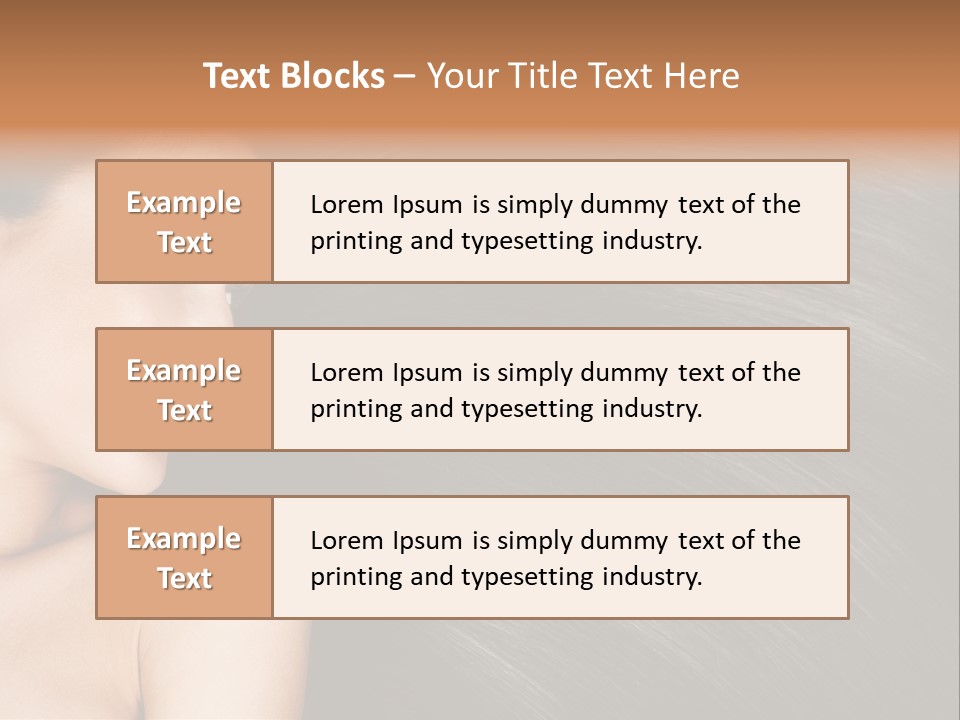 Studio Caucasian Girl PowerPoint Template