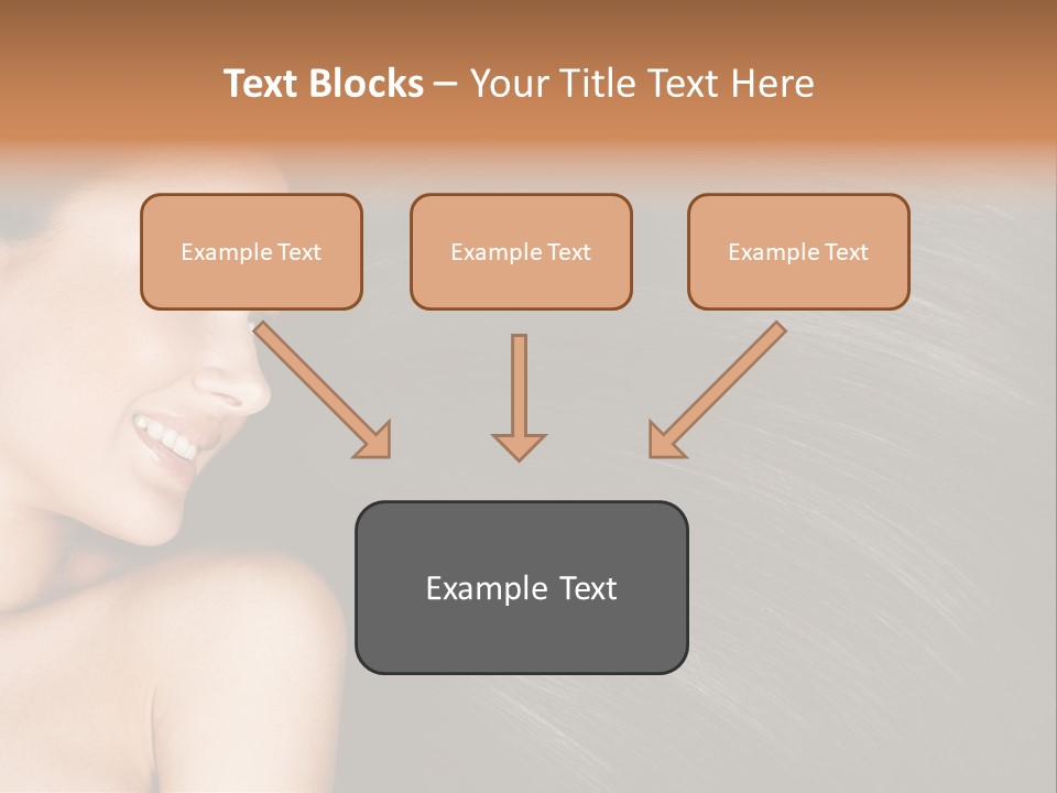 Studio Caucasian Girl PowerPoint Template