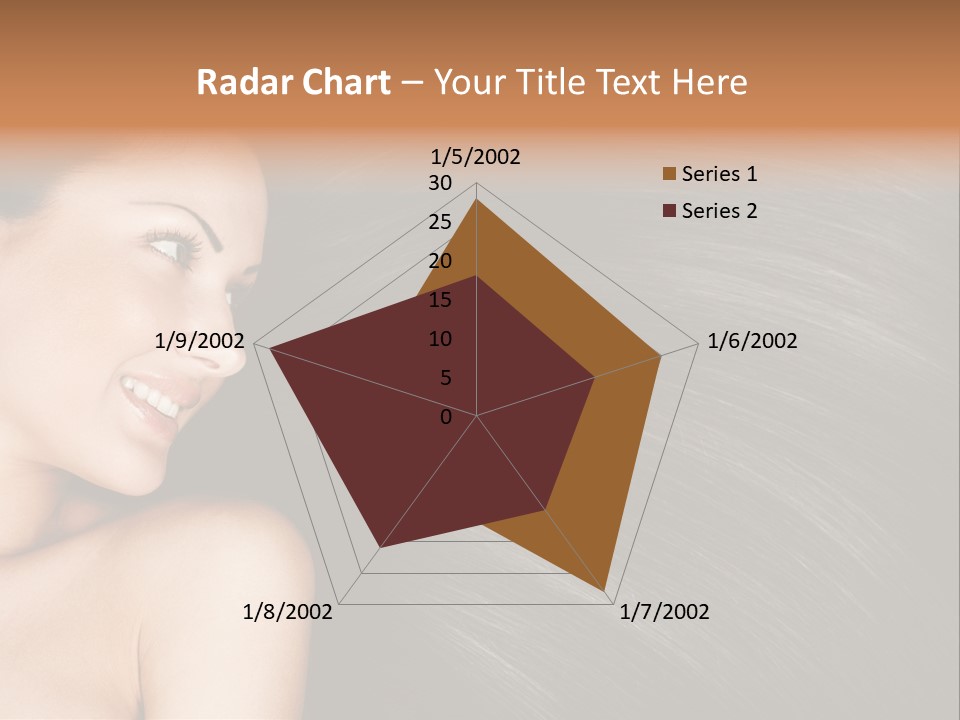 Studio Caucasian Girl PowerPoint Template