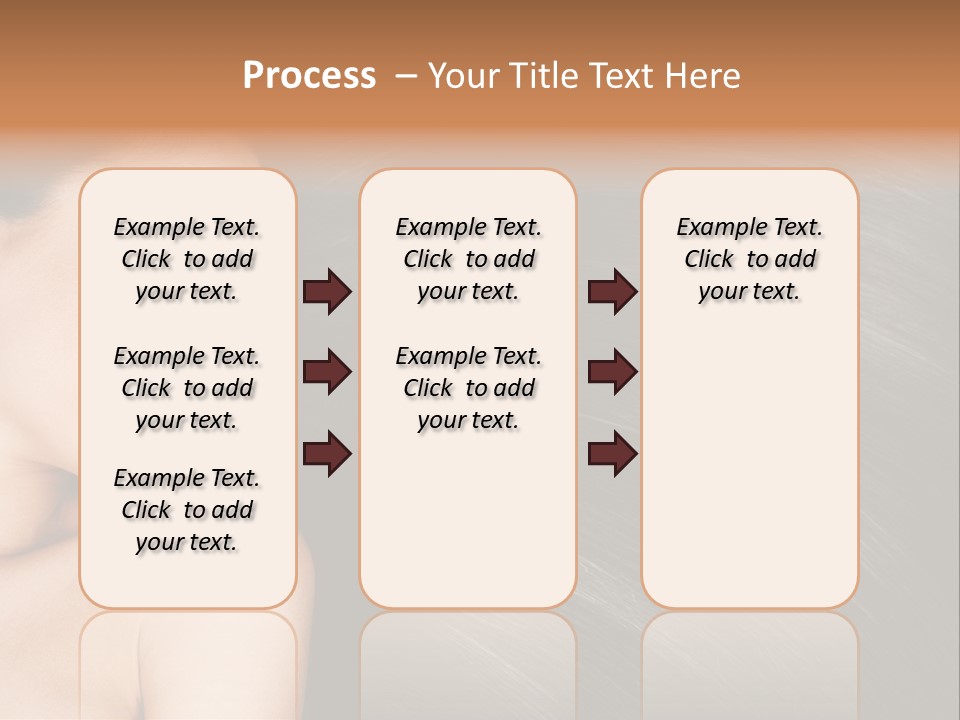 Studio Caucasian Girl PowerPoint Template