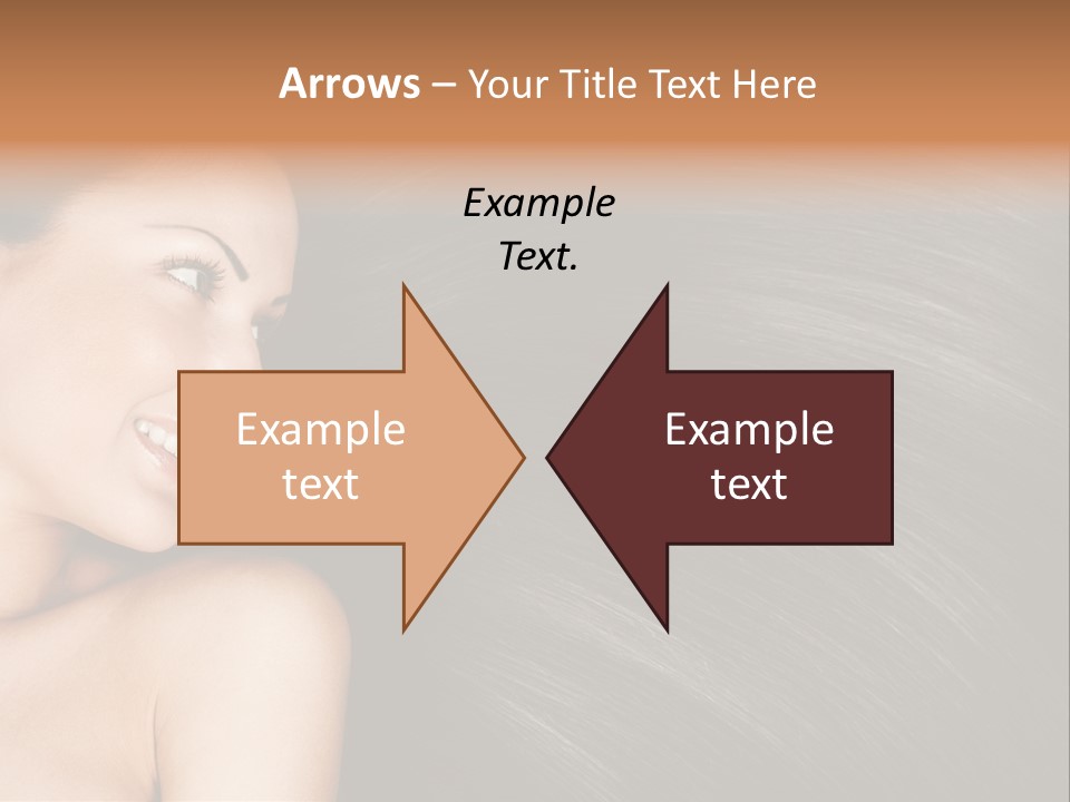 Studio Caucasian Girl PowerPoint Template