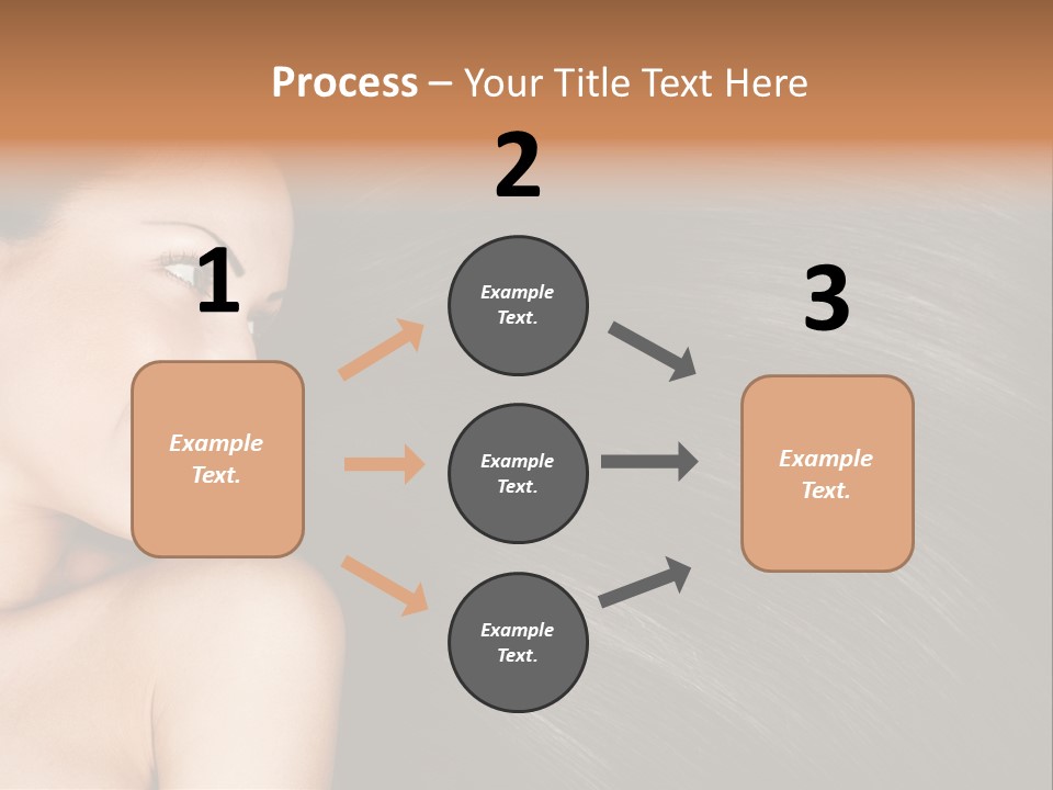 Studio Caucasian Girl PowerPoint Template