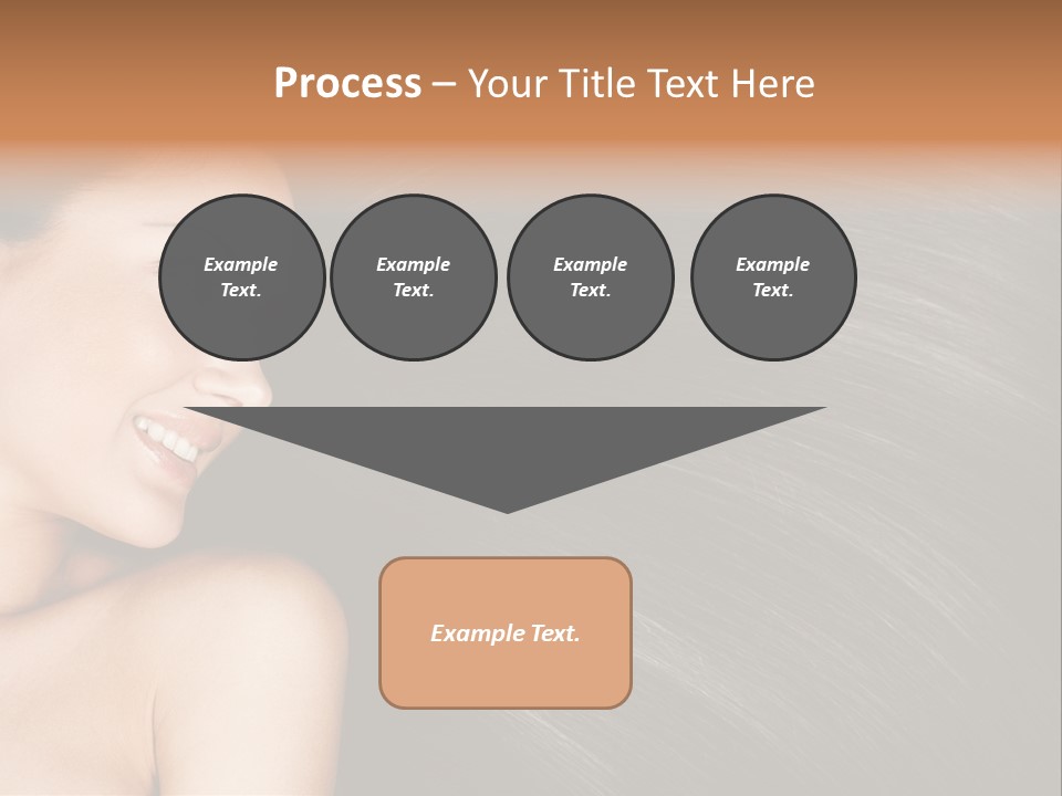 Studio Caucasian Girl PowerPoint Template