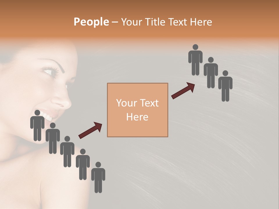 Studio Caucasian Girl PowerPoint Template