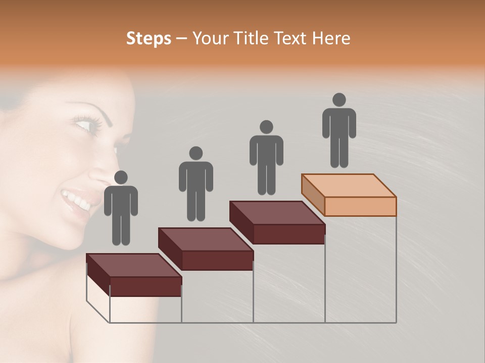 Studio Caucasian Girl PowerPoint Template