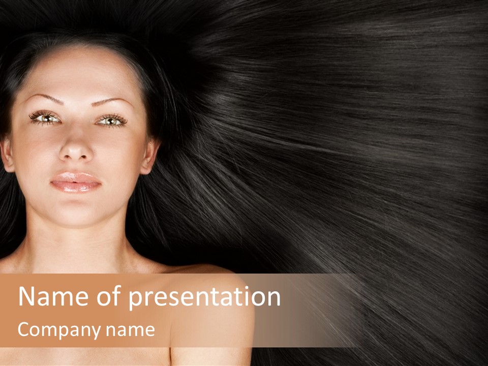 Girl Attractive Health PowerPoint Template