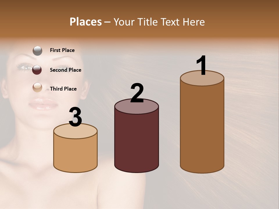 Beautiful Caucasian One PowerPoint Template